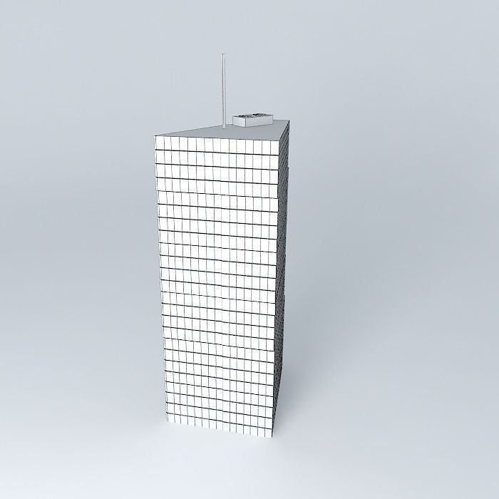 Modern Office Building Free 3D model_4