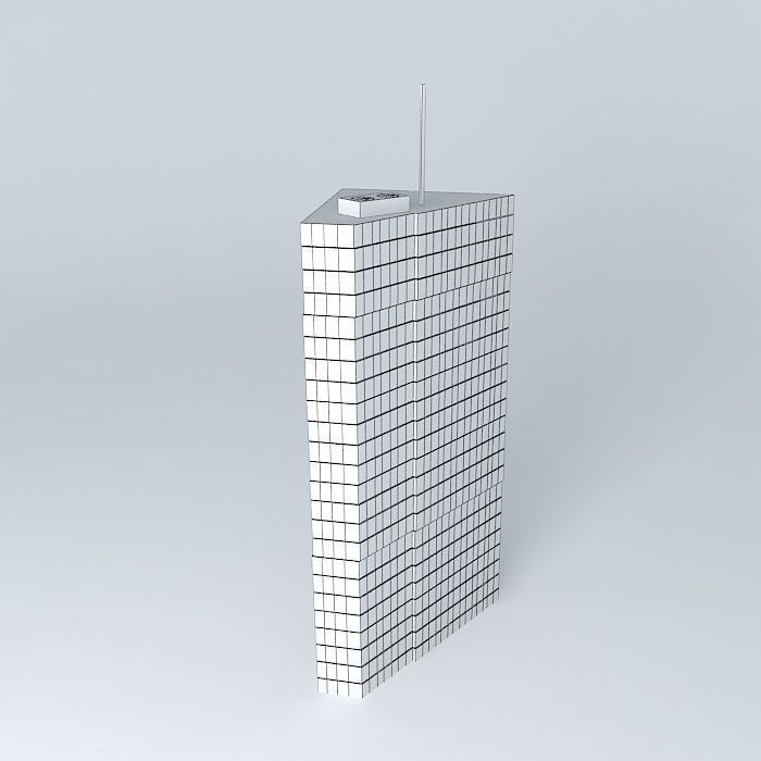 Modern Office Building Free 3D model_3