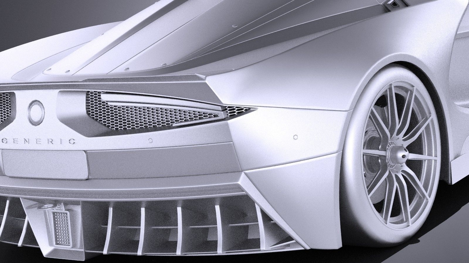 Generic SuperCar 2017 3D model_10