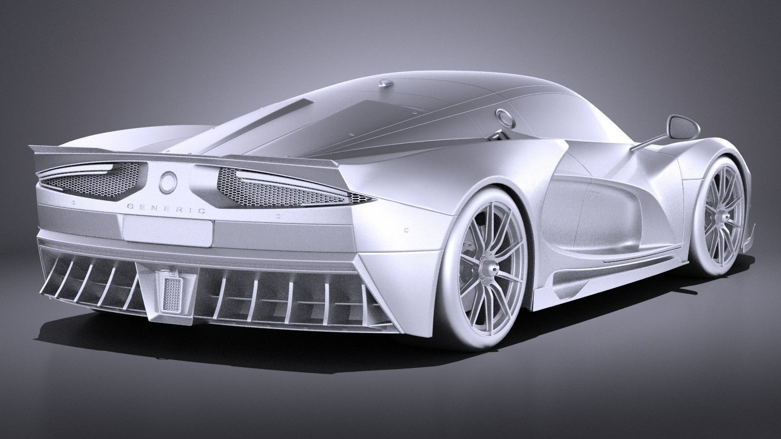 Generic SuperCar 2017 3D model_11