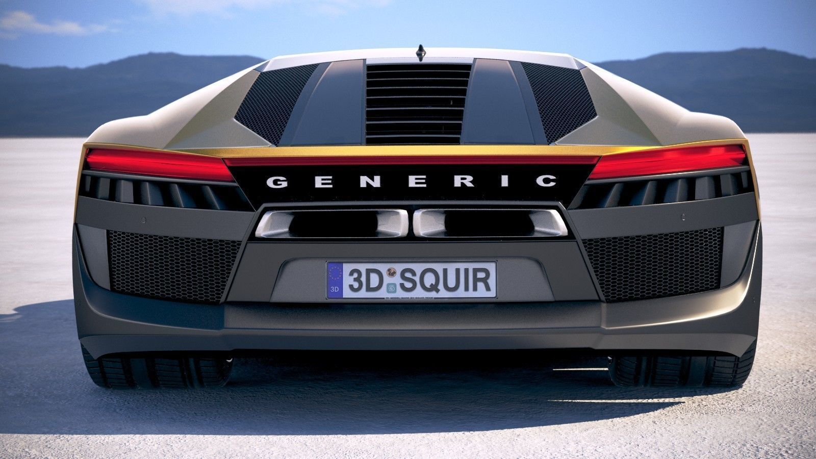 Generic Supercar 5 2018 3D model_10