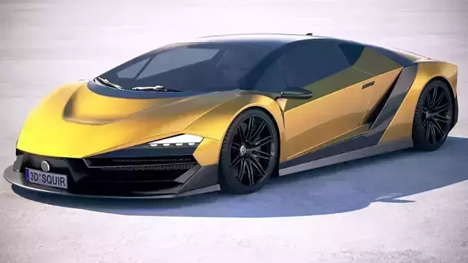 Generic Supercar 5 2018 3D model