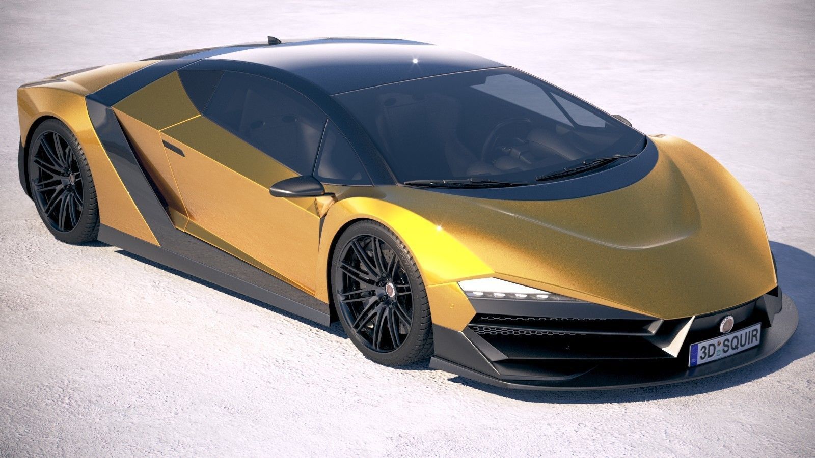 Generic Supercar 5 2018 3D model_11