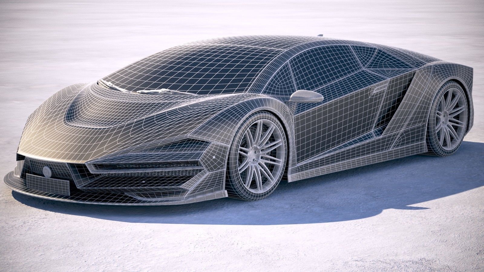 Generic Supercar 5 2018 3D model_15