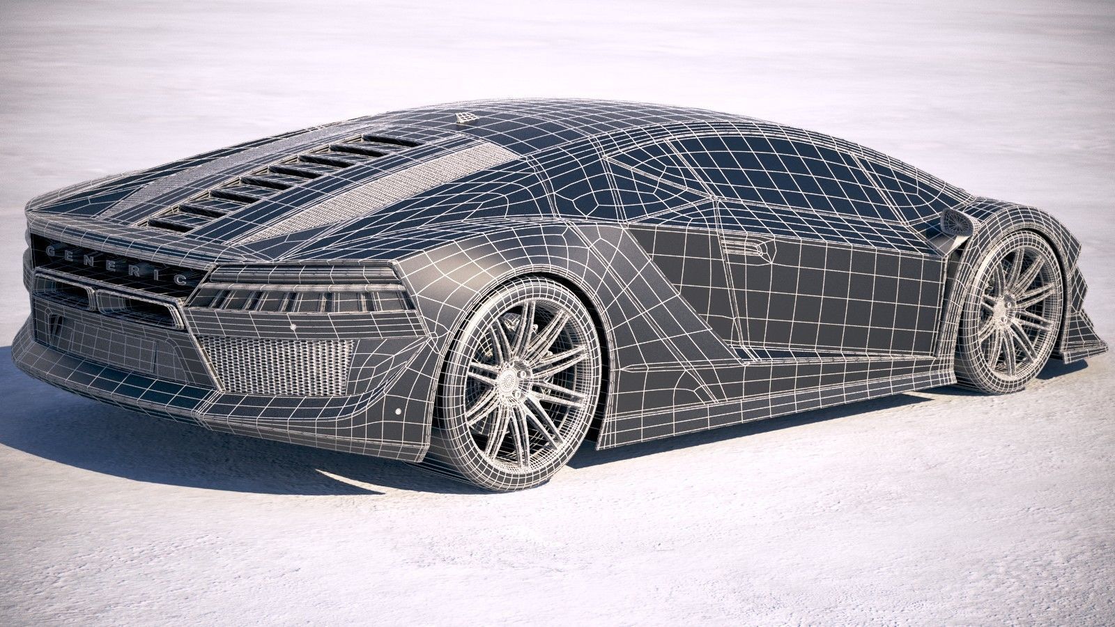 Generic Supercar 5 2018 3D model_18