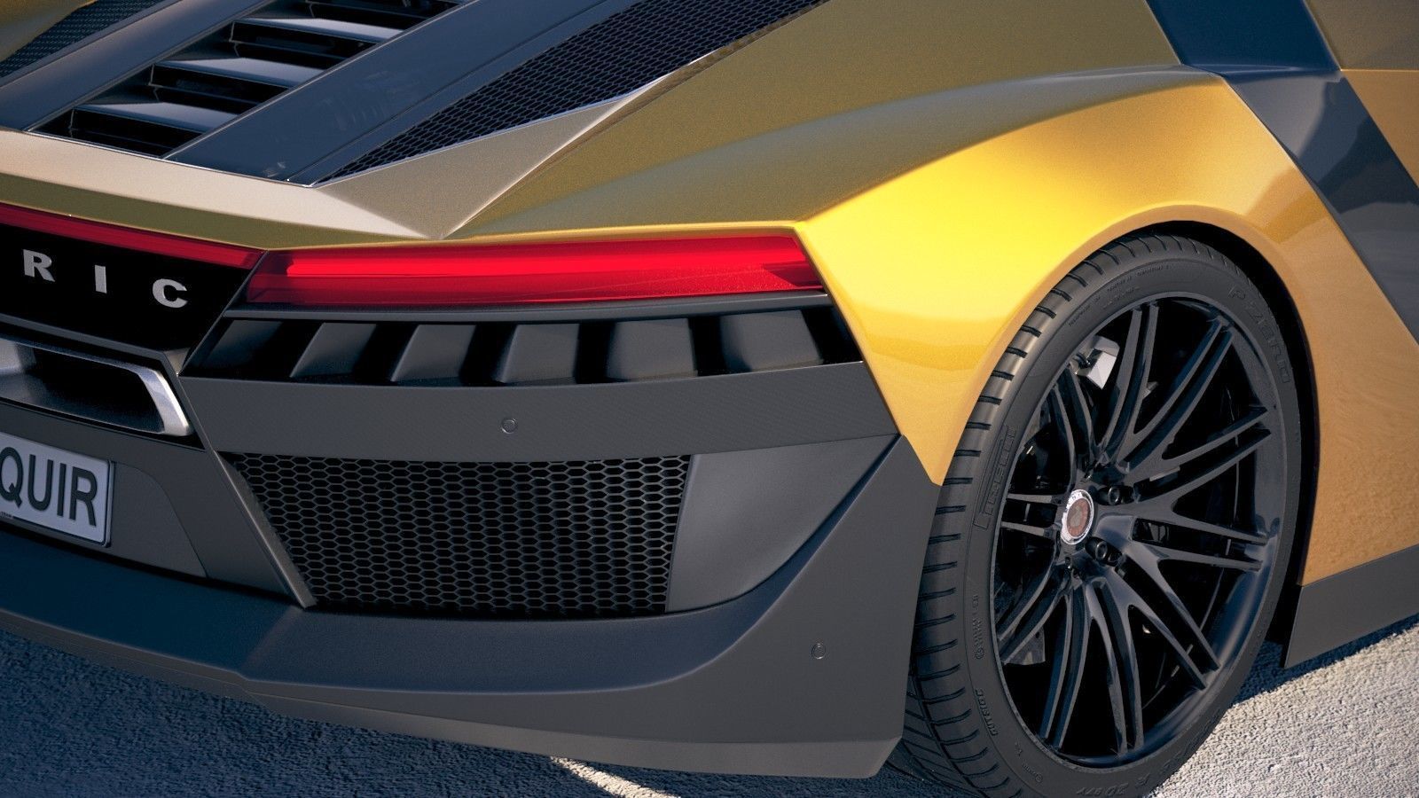 Generic Supercar 5 2018 3D model_3