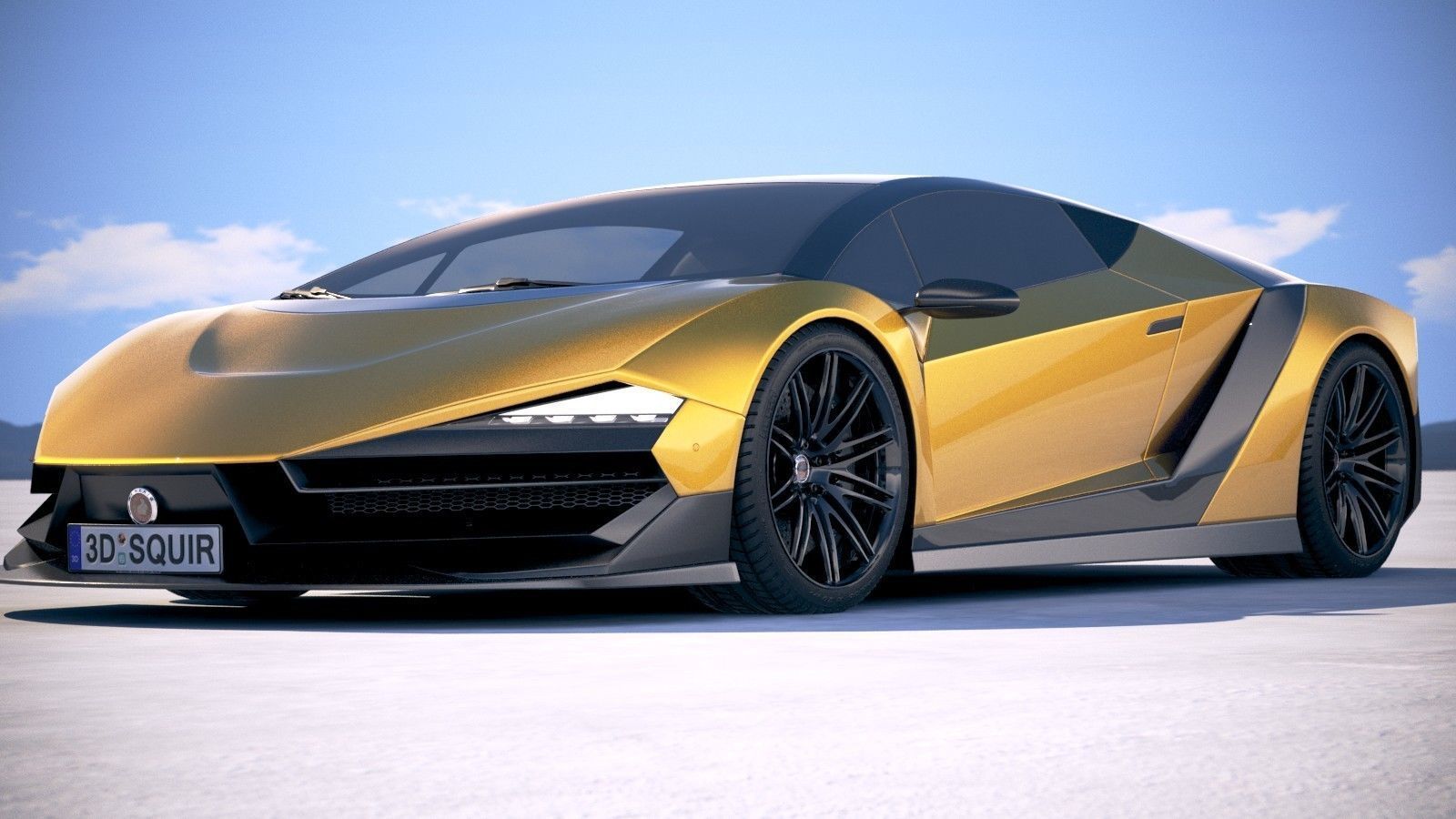 Generic Supercar 5 2018 3D model_12