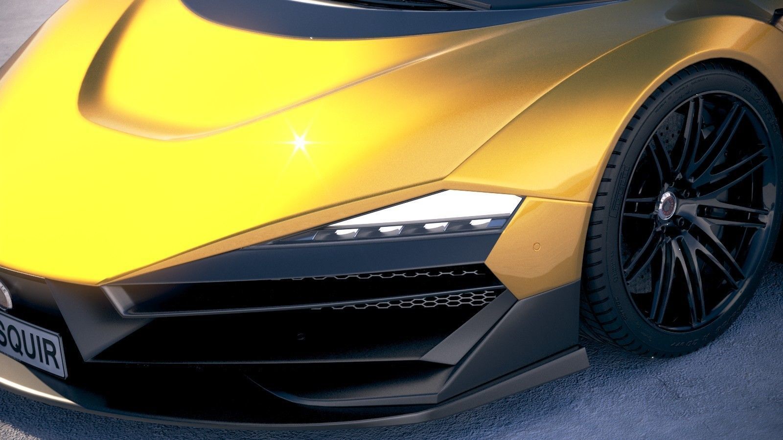 Generic Supercar 5 2018 3D model_2