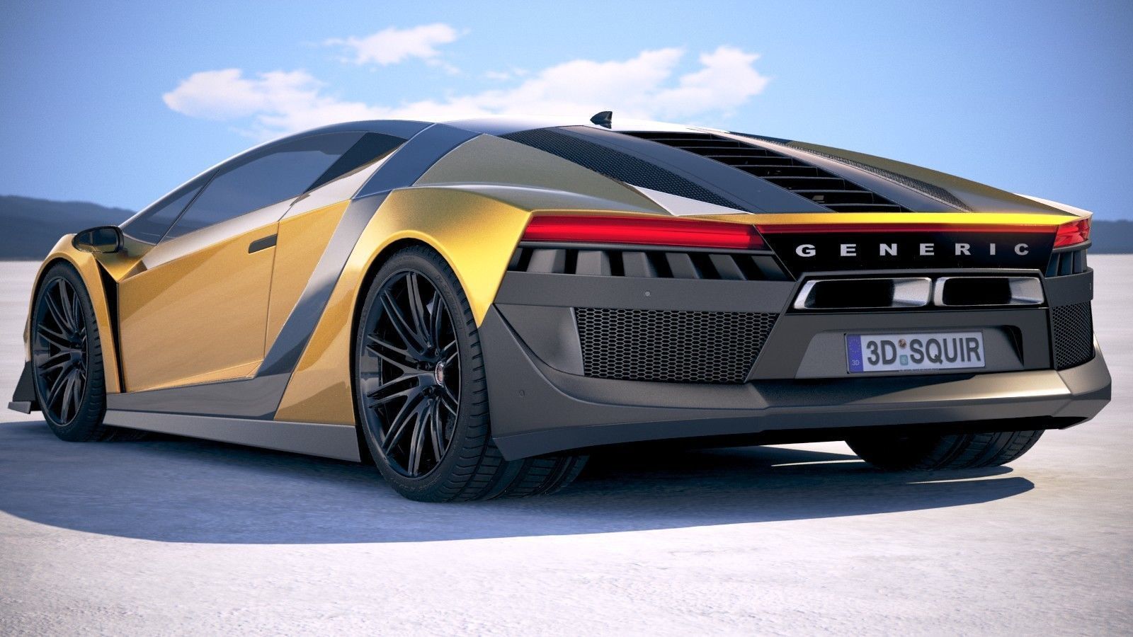 Generic Supercar 5 2018 3D model_13