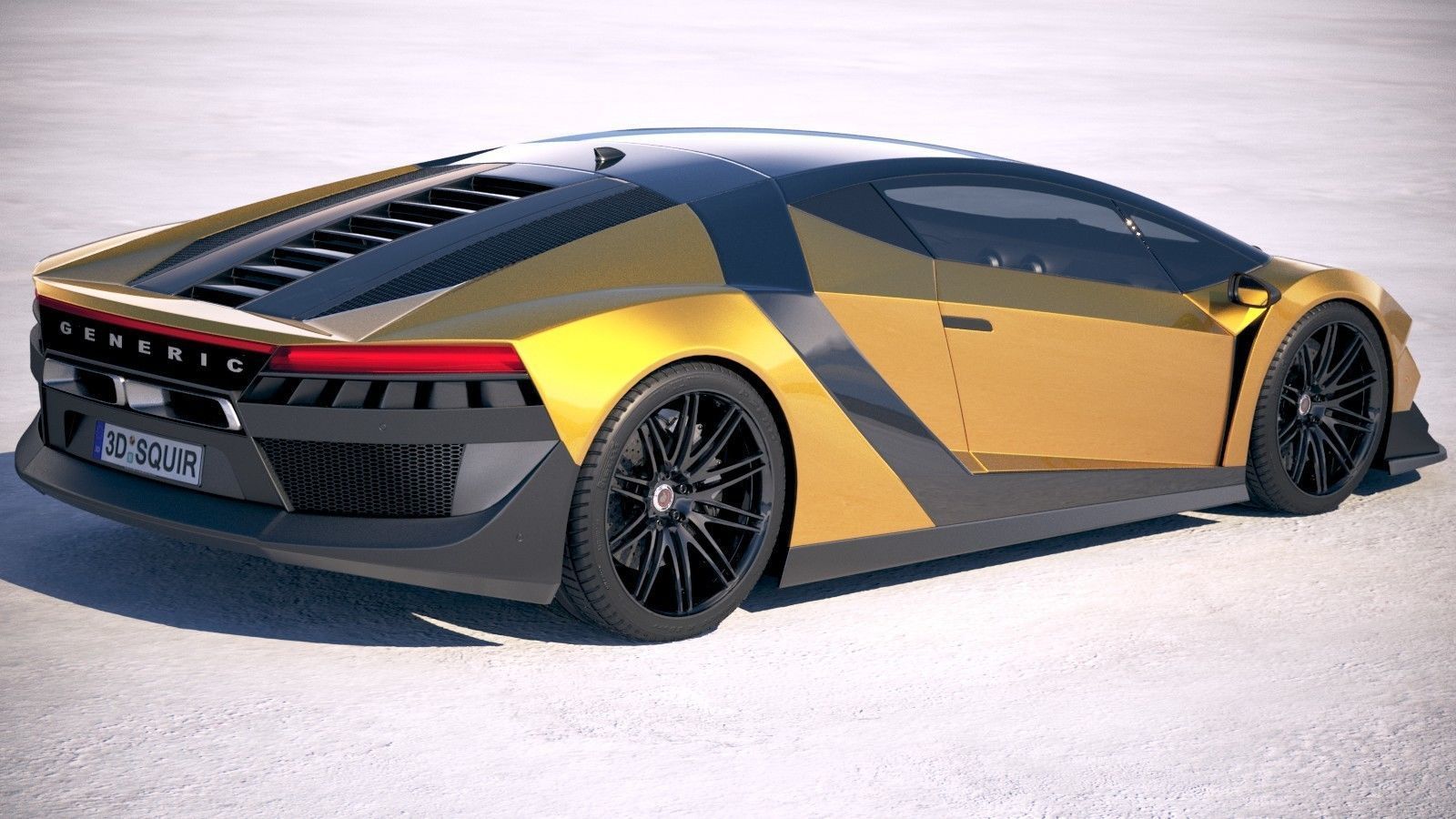 Generic Supercar 5 2018 3D model_4