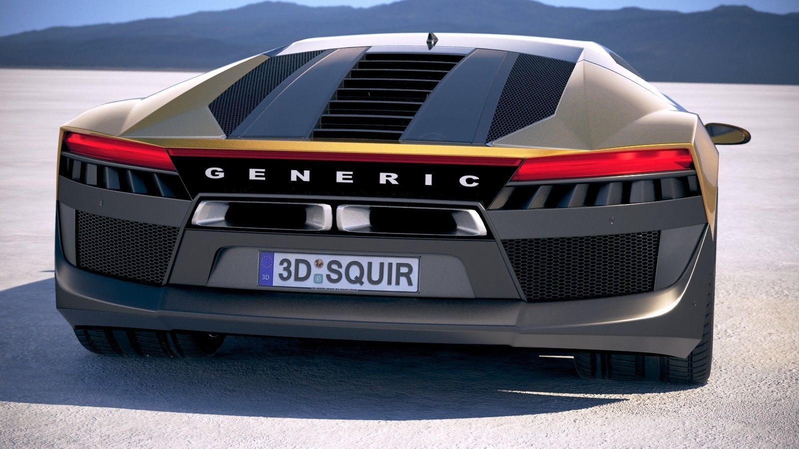 Generic Supercar 5 2018 3D model_5