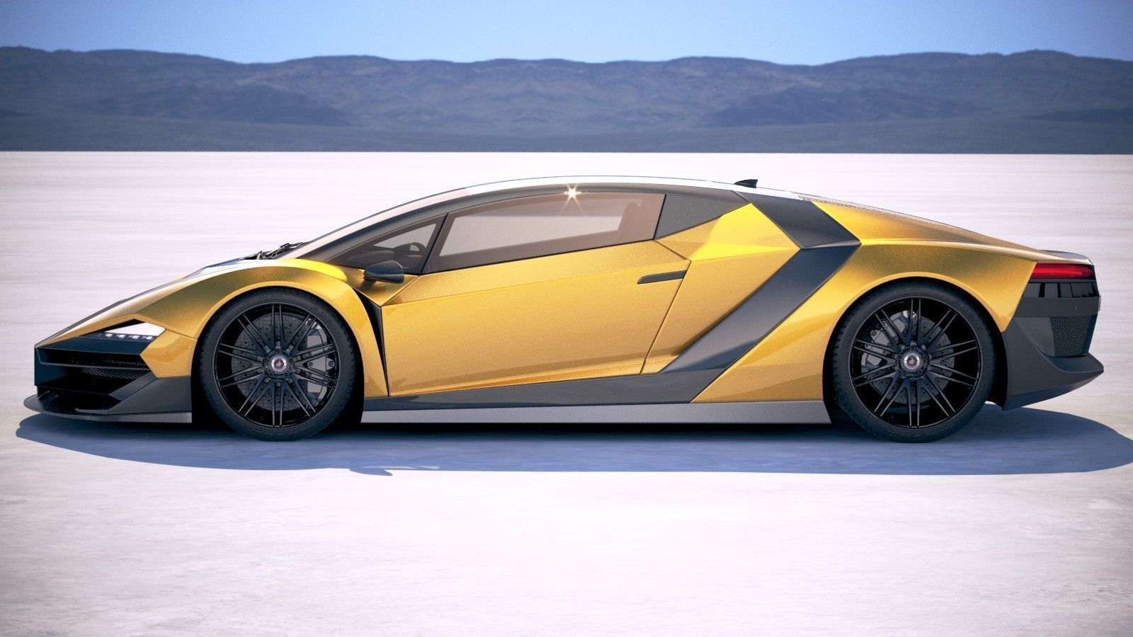 Generic Supercar 5 2018 3D model_6