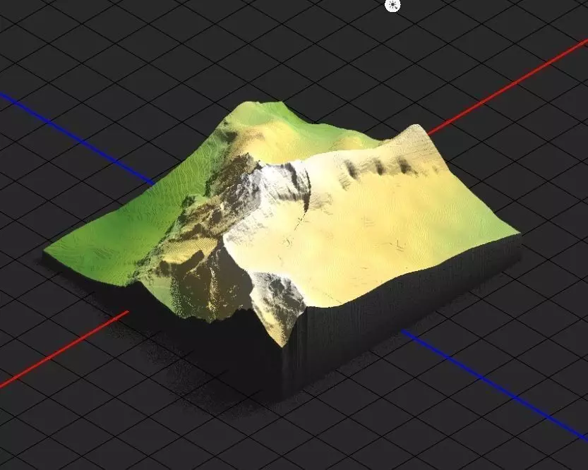 3D Model of Zugspitze Mountain for CNC AND 3D Printer 3D print model_0