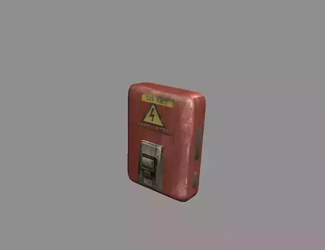 fuse box Free low-poly 3D model
