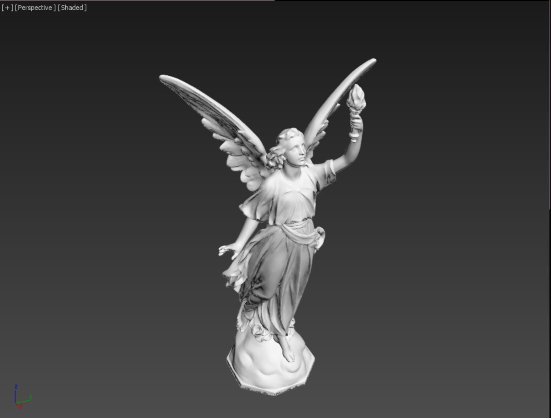 Goddess Statue  3D print model 3D print model_3