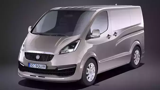 HQLowPoly Generic Van 2016  Low-poly 3D model HQLowPoly Generic Van 2016  Low-poly 3D model