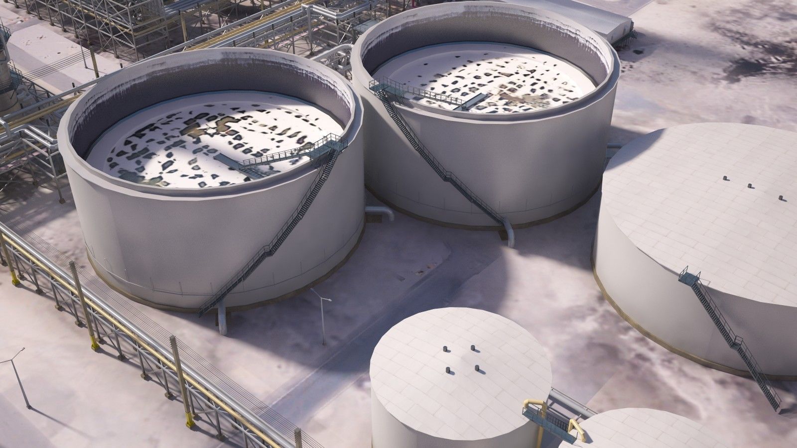 Huge Refinery 3D model_12