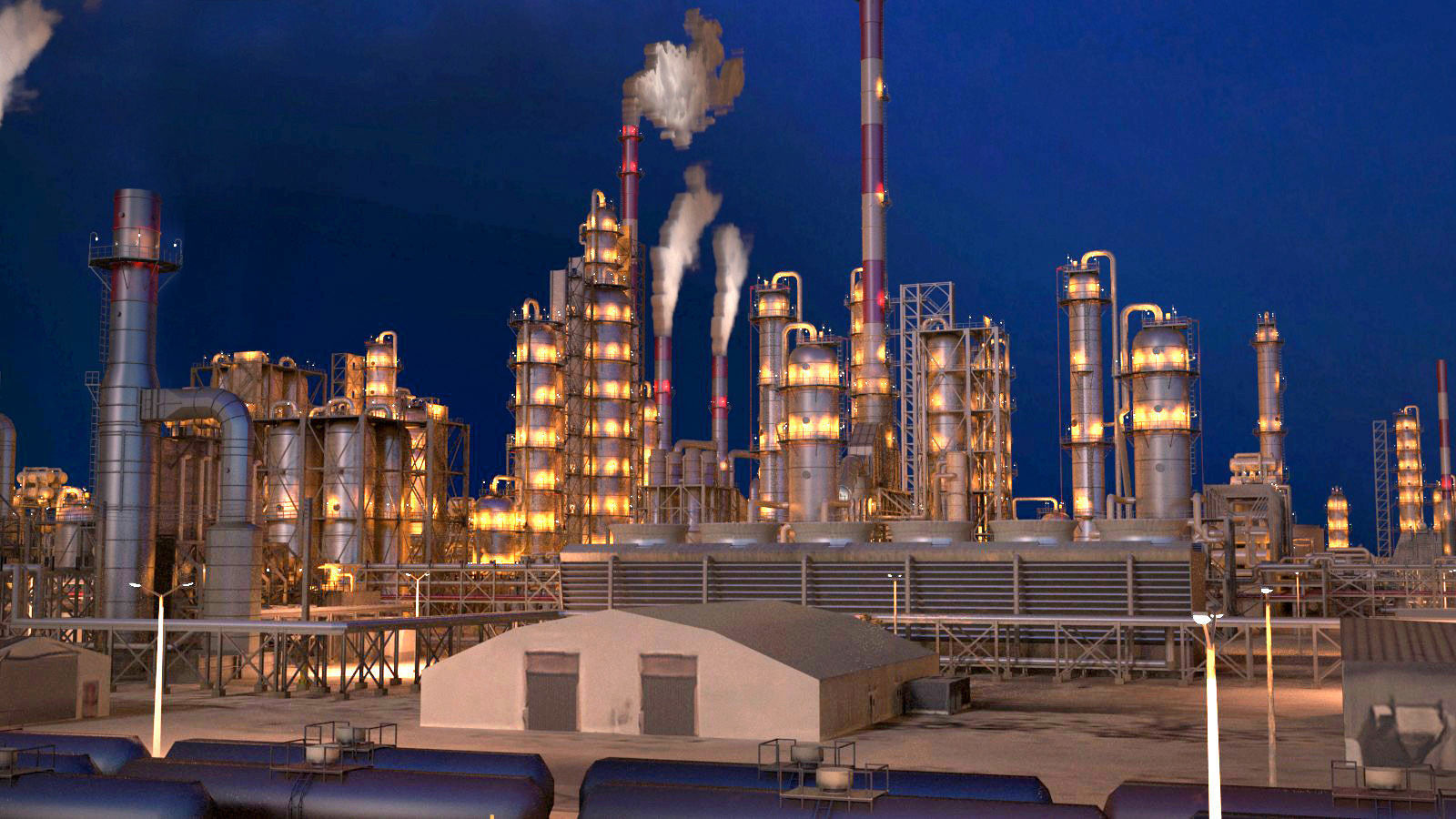Huge Refinery 3D model_23