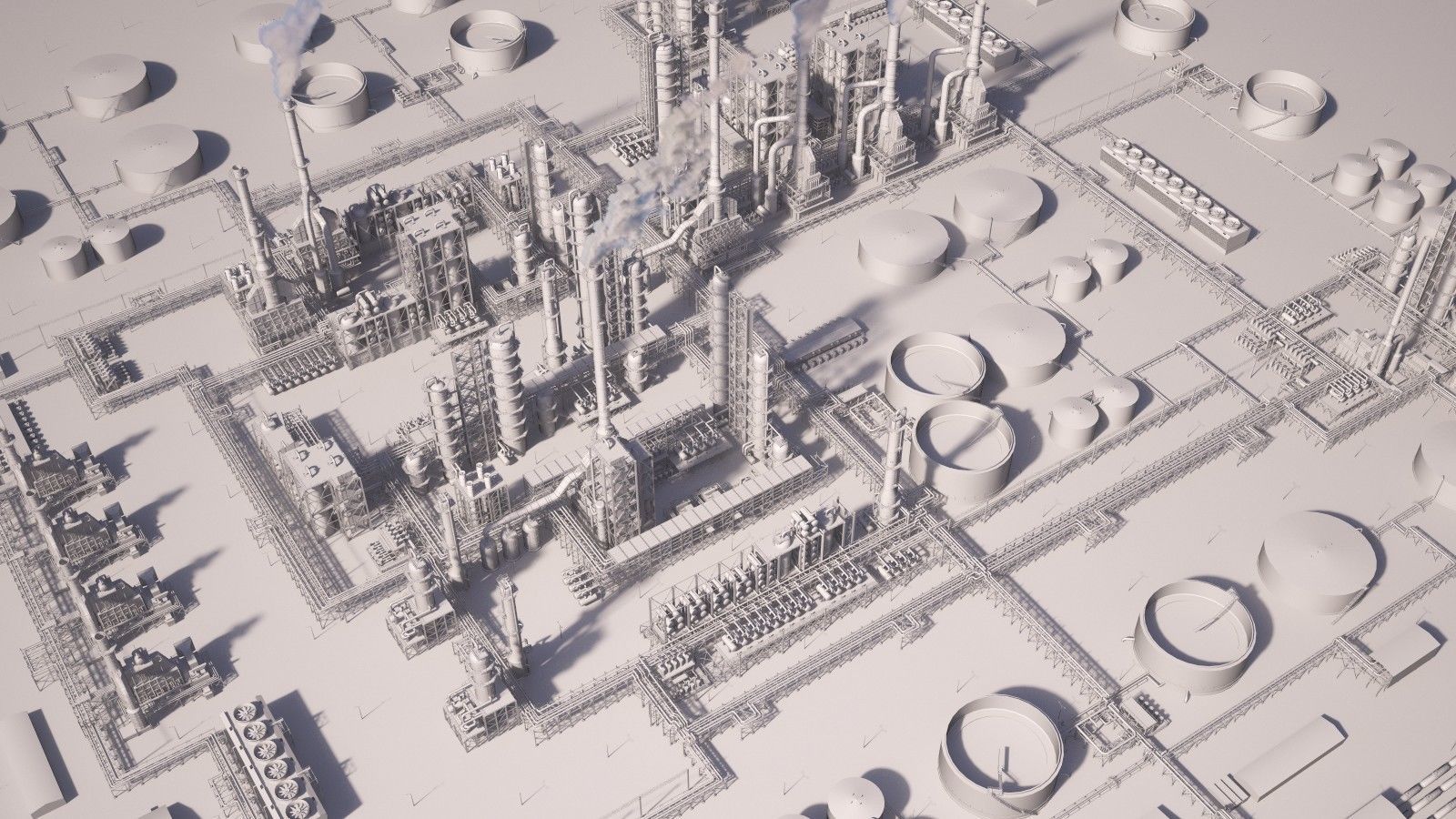 Huge Refinery 3D model_16