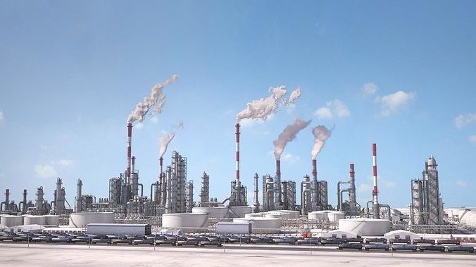 Huge Refinery 3D model
