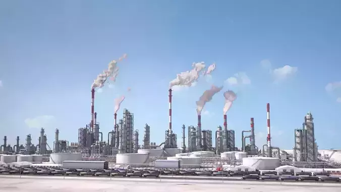 Huge Refinery 3D model