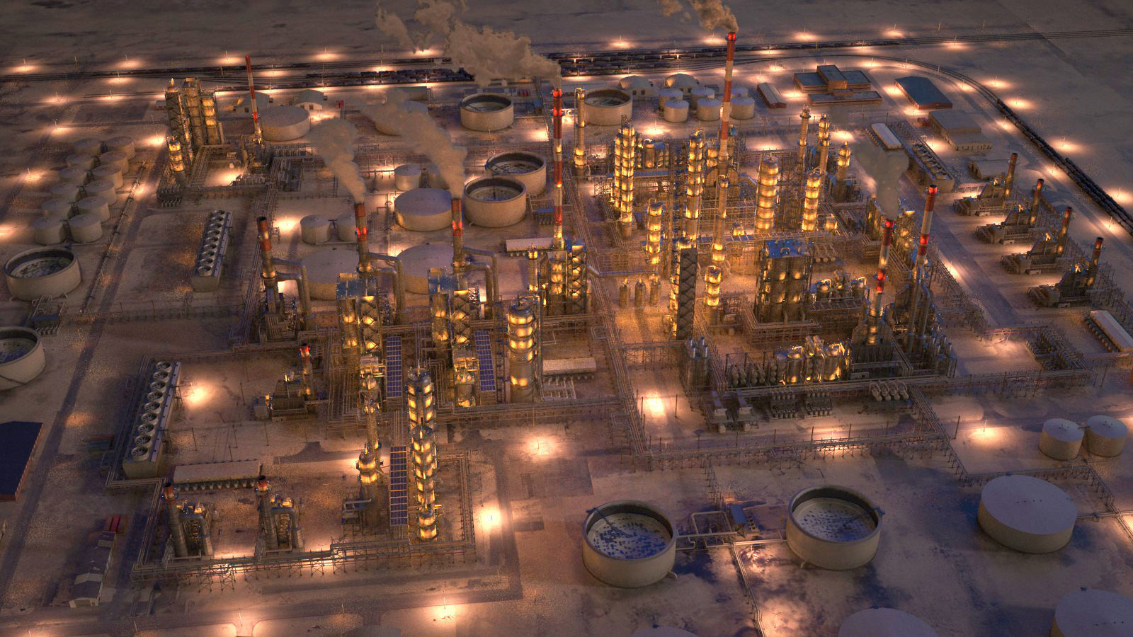 Huge Refinery 3D model_25