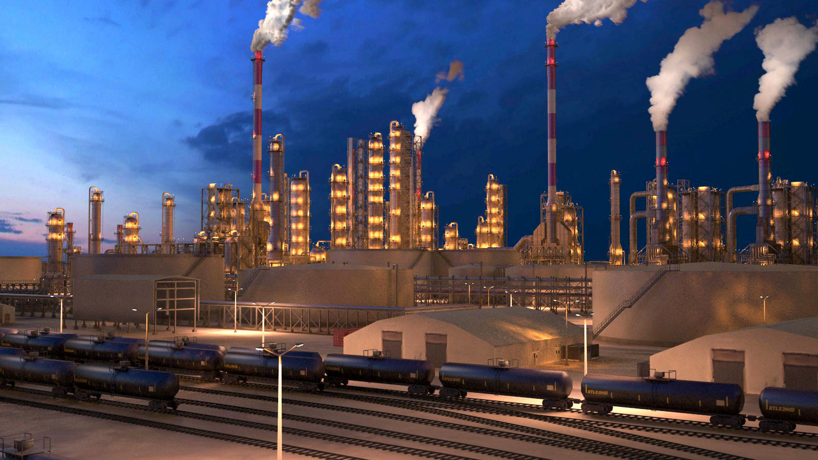 Huge Refinery 3D model_27