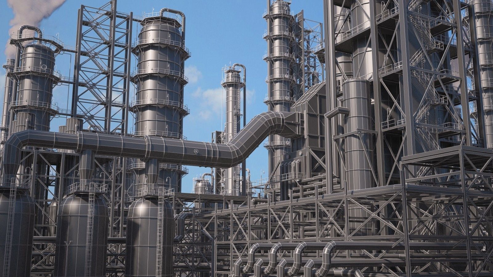 Huge Refinery 3D model_31