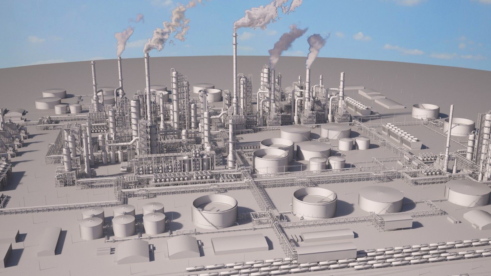 Huge Refinery 3D model_15