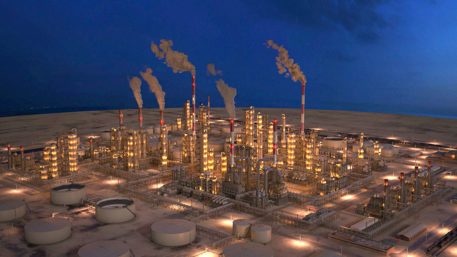 Huge Refinery 3D model_24
