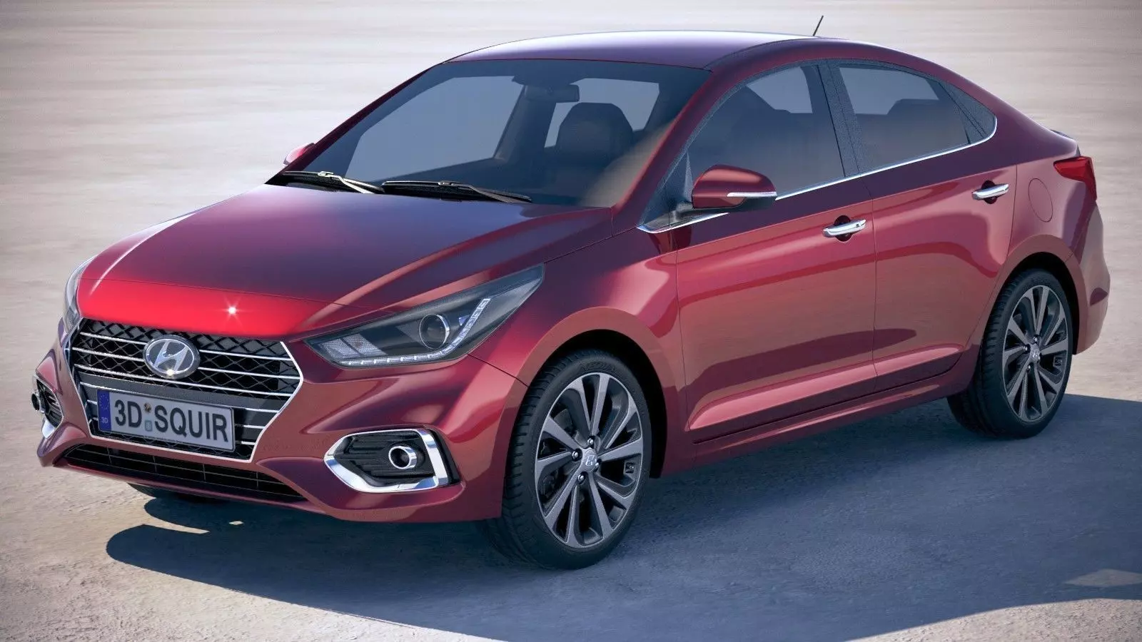 Hyundai Accent 2018 3D model_0