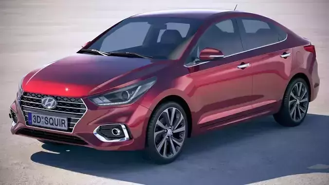 Hyundai Accent 2018 3D model