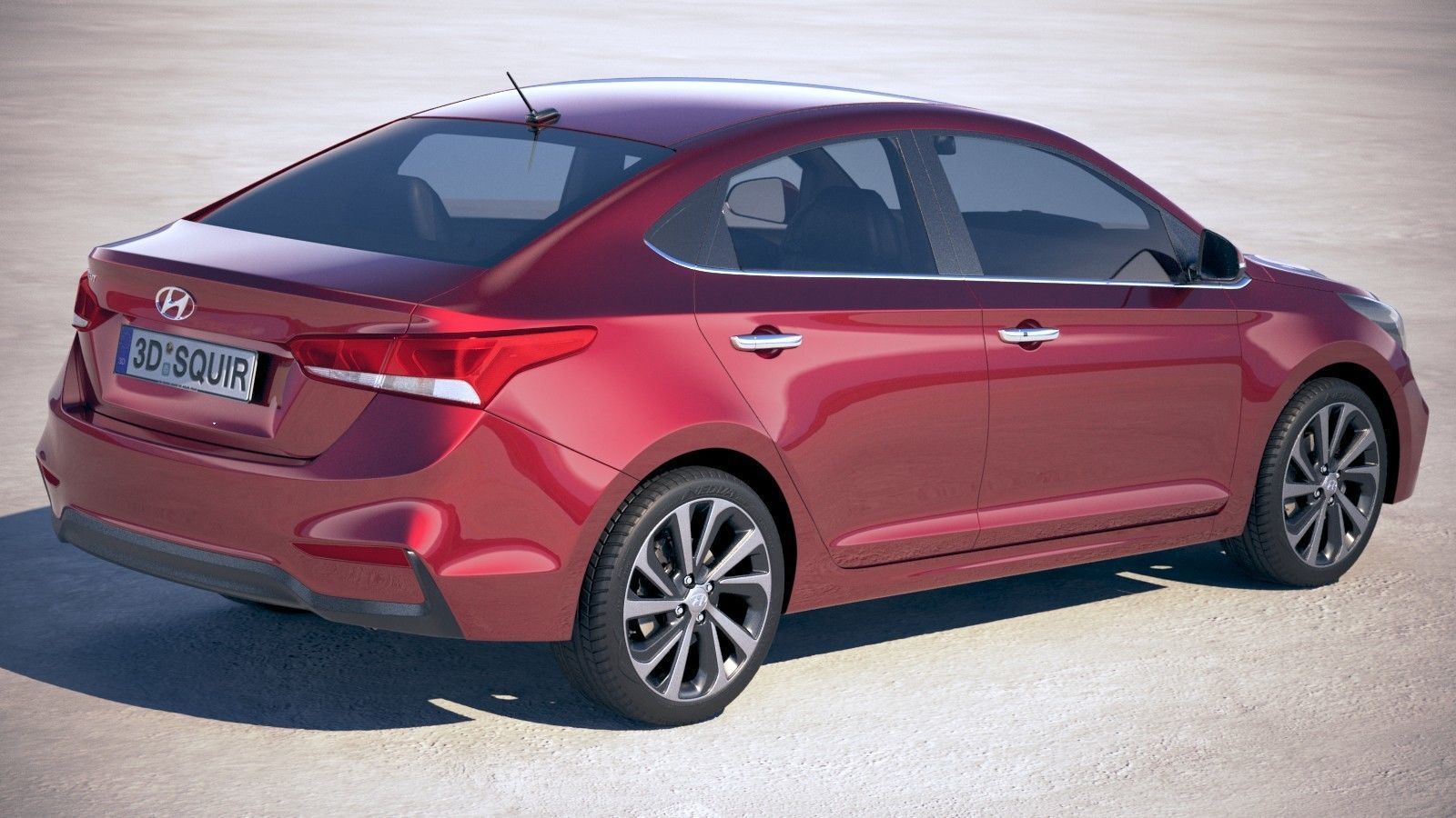 Hyundai Accent 2018 3D model_4