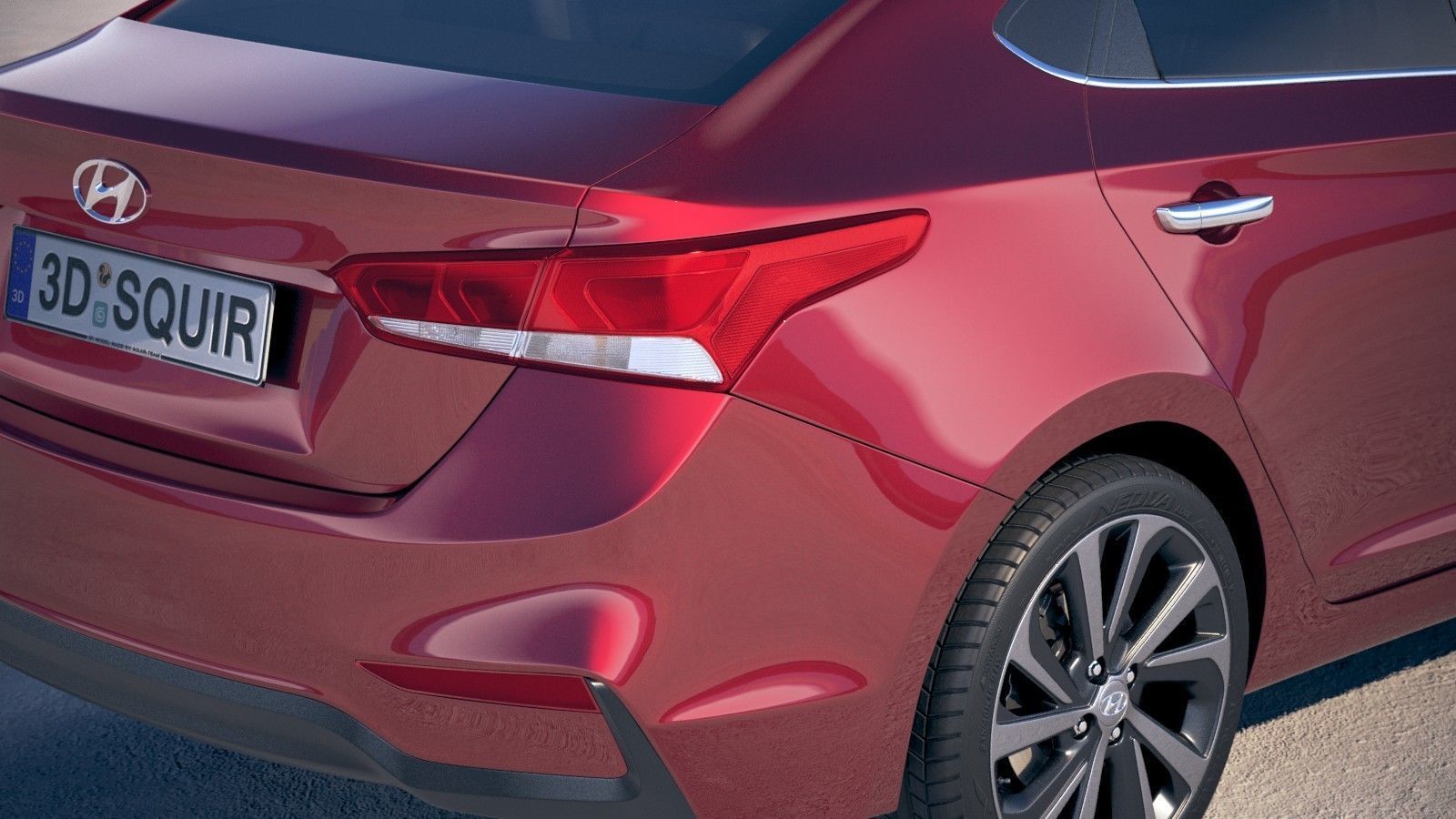 Hyundai Accent 2018 3D model_3