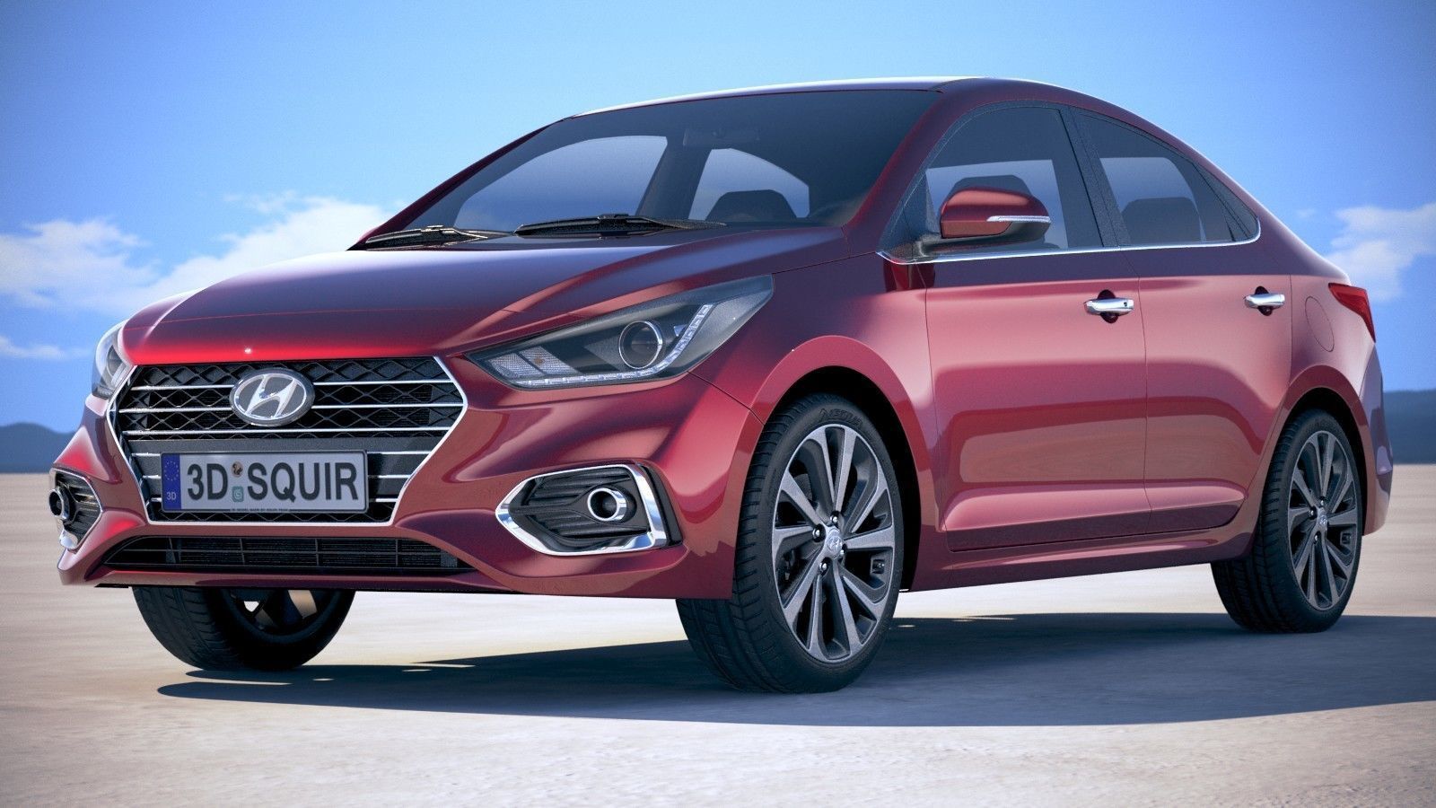 Hyundai Accent 2018 3D model_12