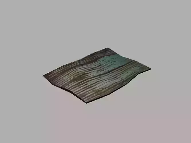 low poly metal plate Free low-poly 3D model
