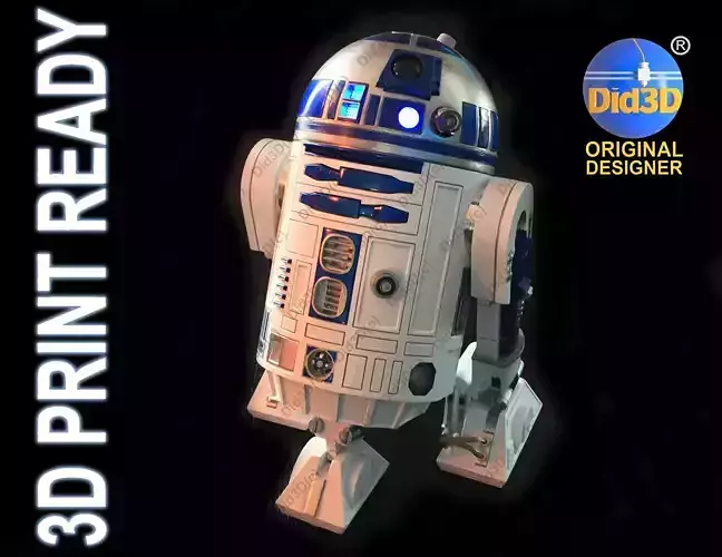 Ｒ２Ｄ２ R2D2 HQ New hope 1-3 Scale 42cm V1-7 3D model 3D printable