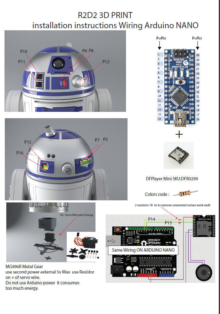 R2D2 HQ  New hope 1-3 Scale  42cm V1-7  3D print model_17