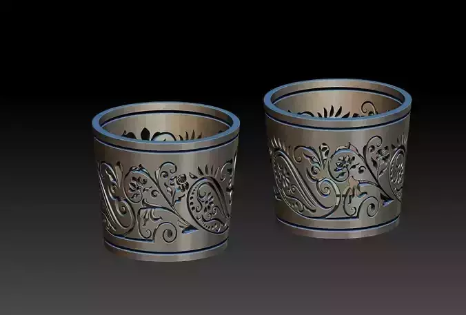 decor ornament cup 3d stl model 
