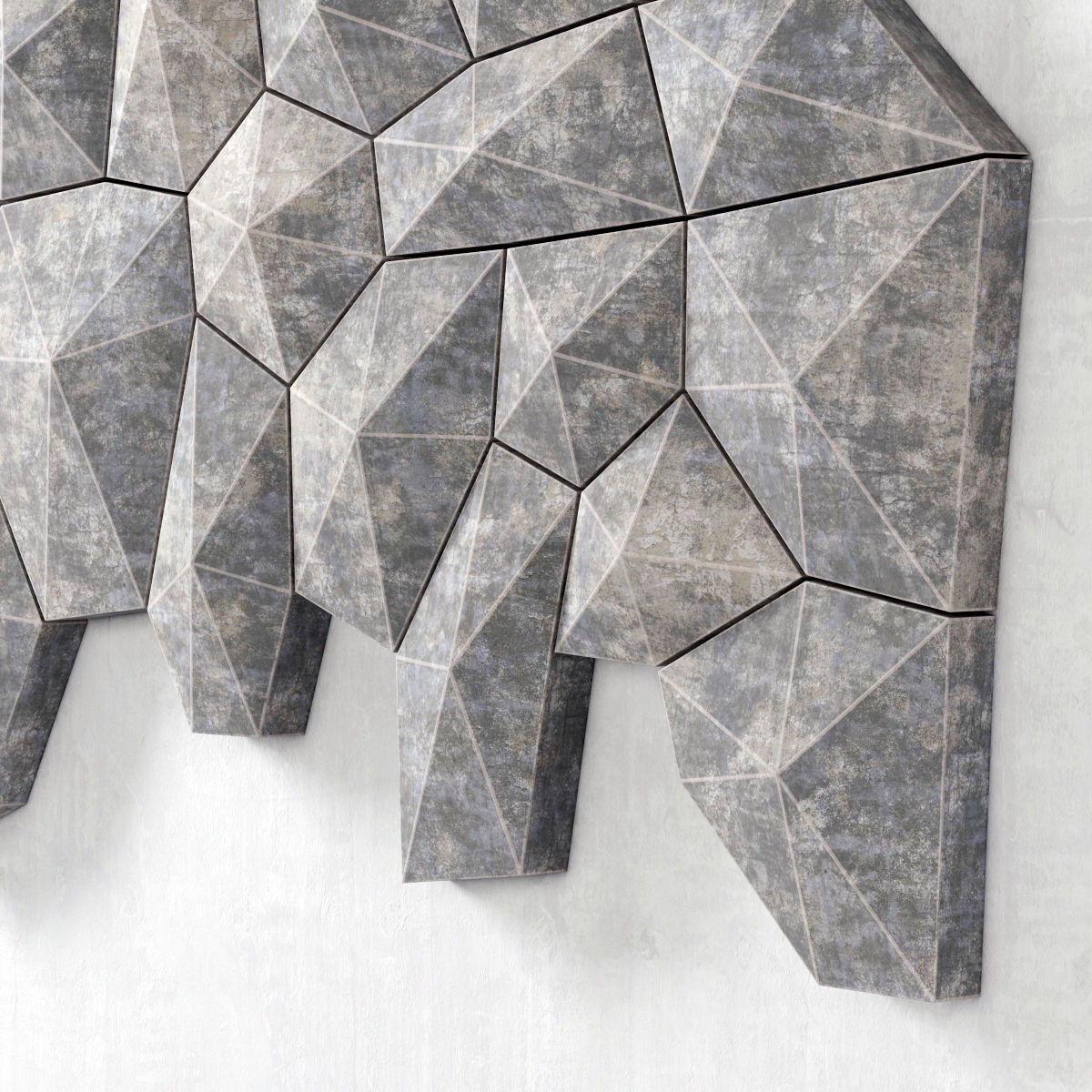 Panel decor tile 3D model_2