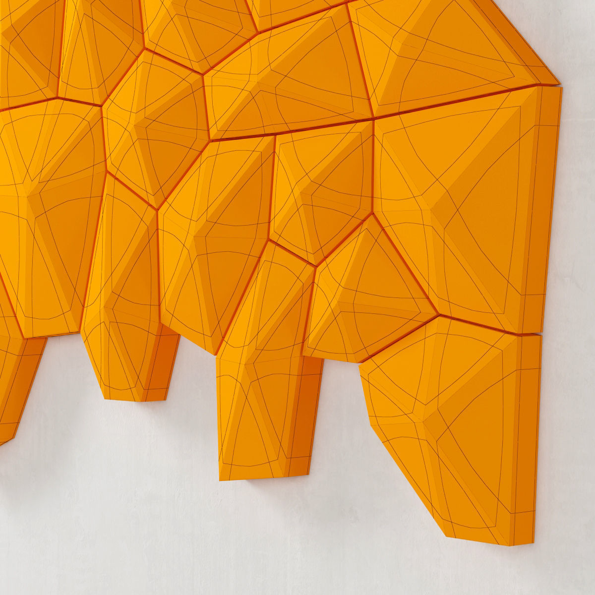 Panel decor tile 3D model_5