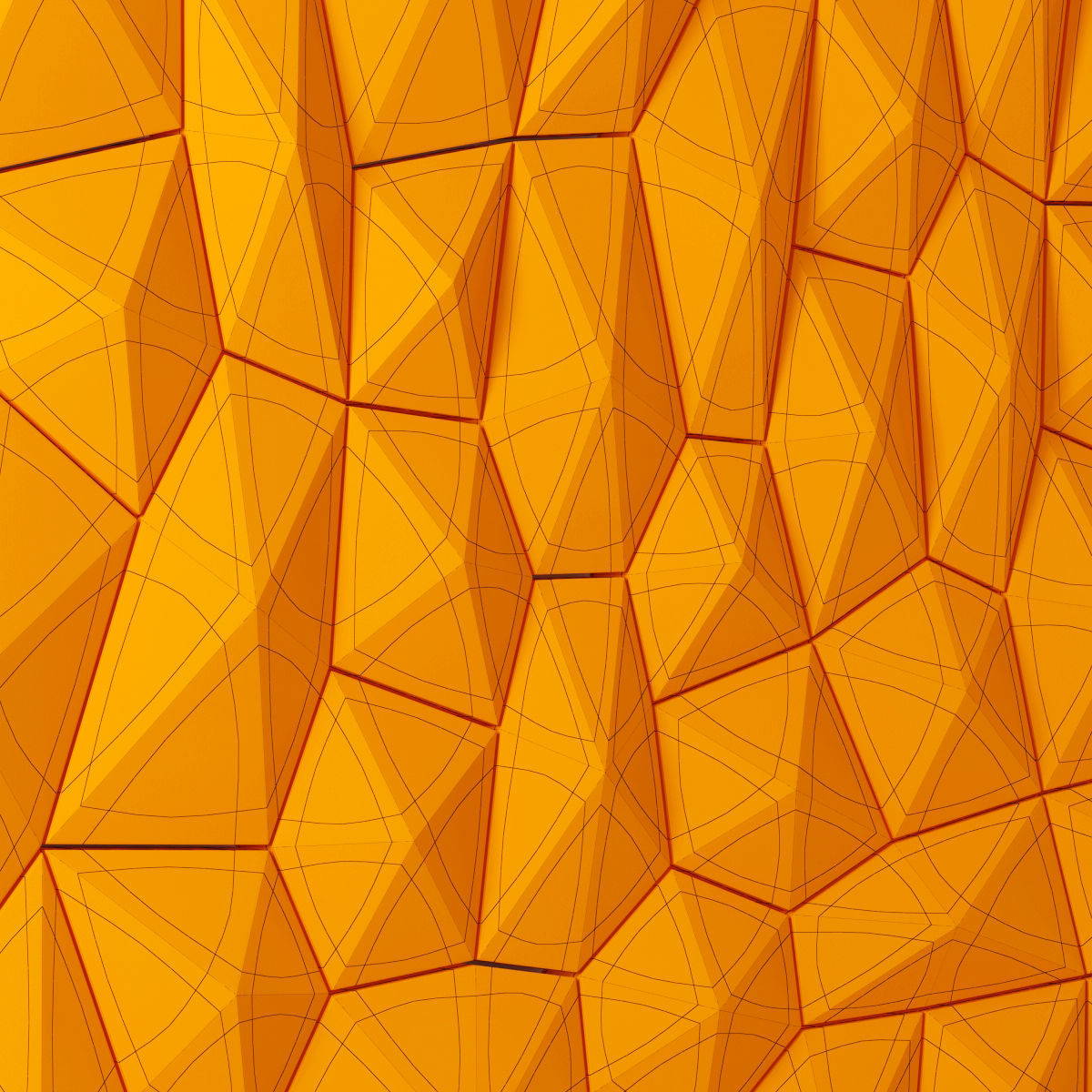 Panel decor tile 3D model_4