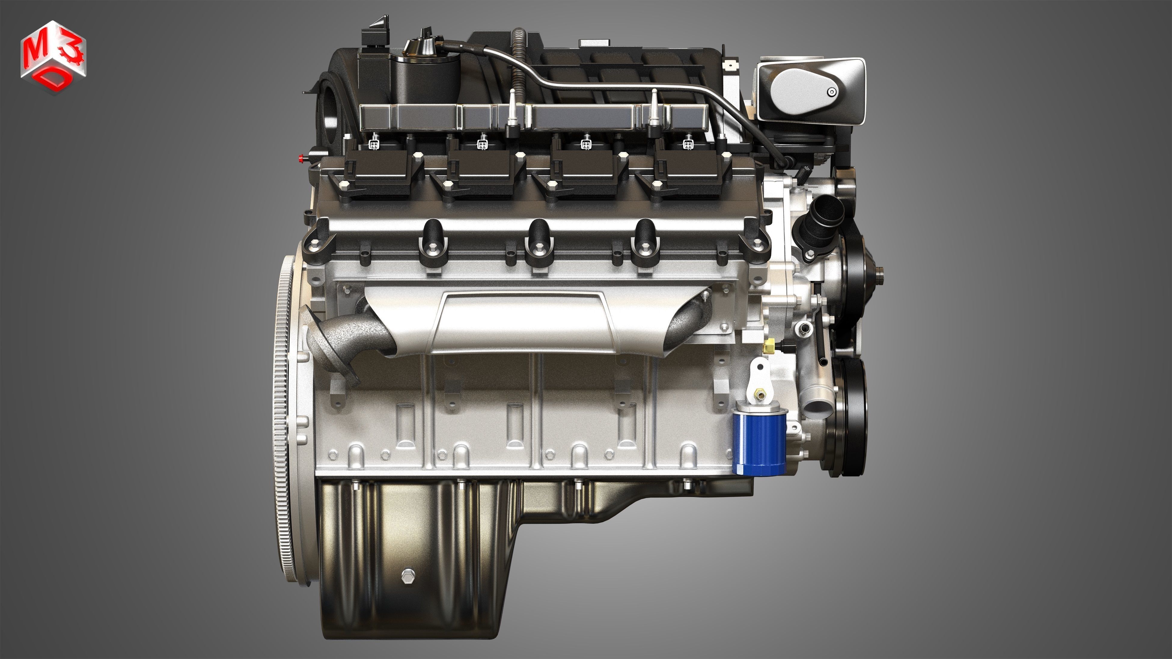 1500 Ram Engine - V8 Pickup Truck Engine  3D model_6
