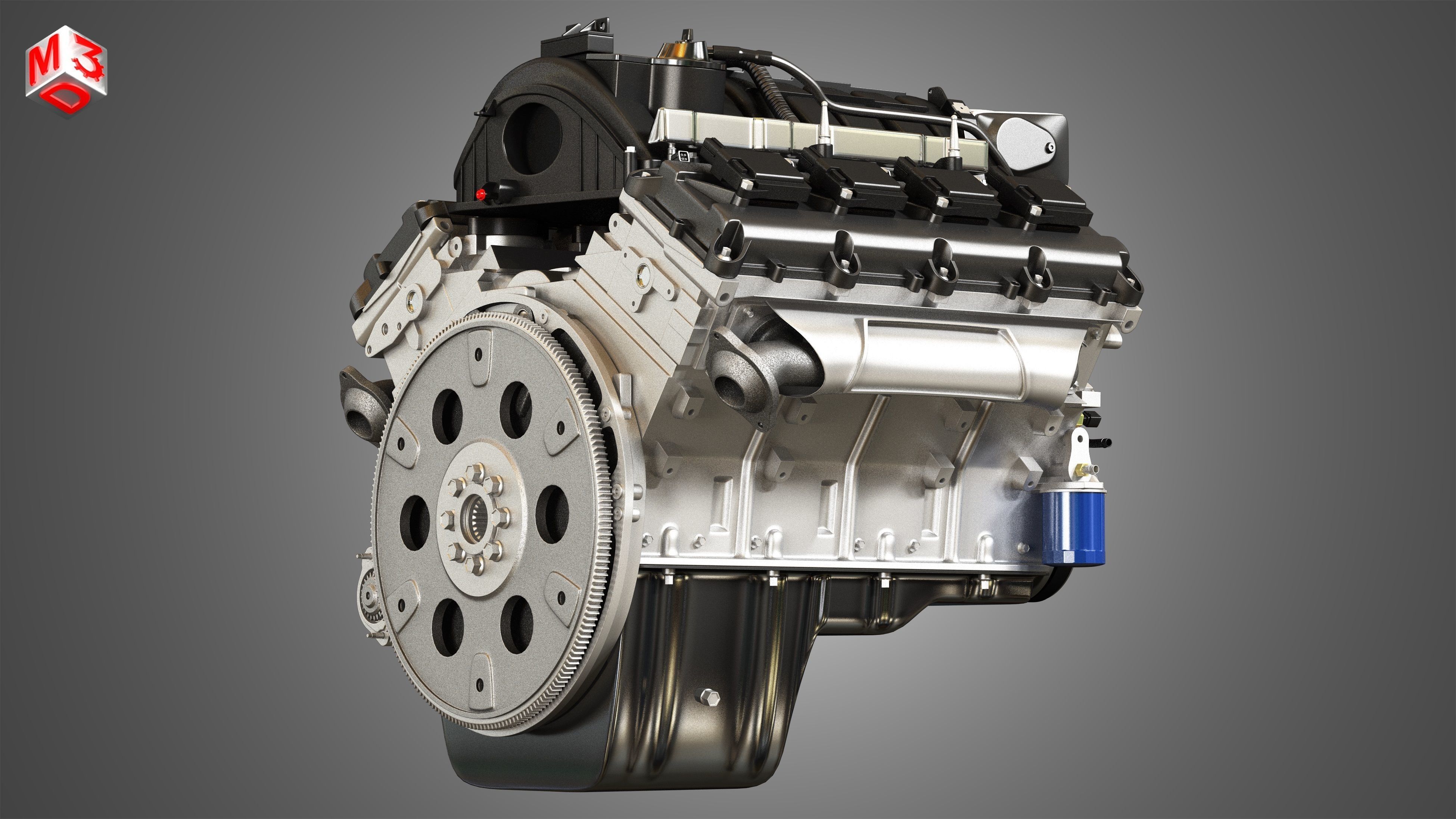 1500 Ram Engine - V8 Pickup Truck Engine  3D model_8