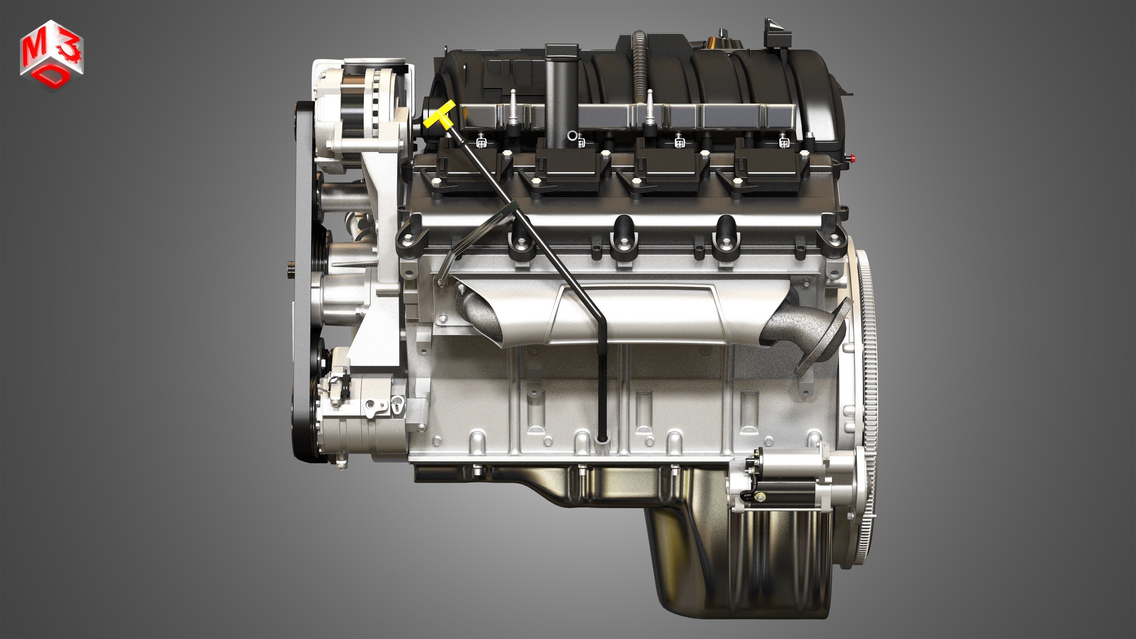 1500 Ram Engine - V8 Pickup Truck Engine  3D model_5