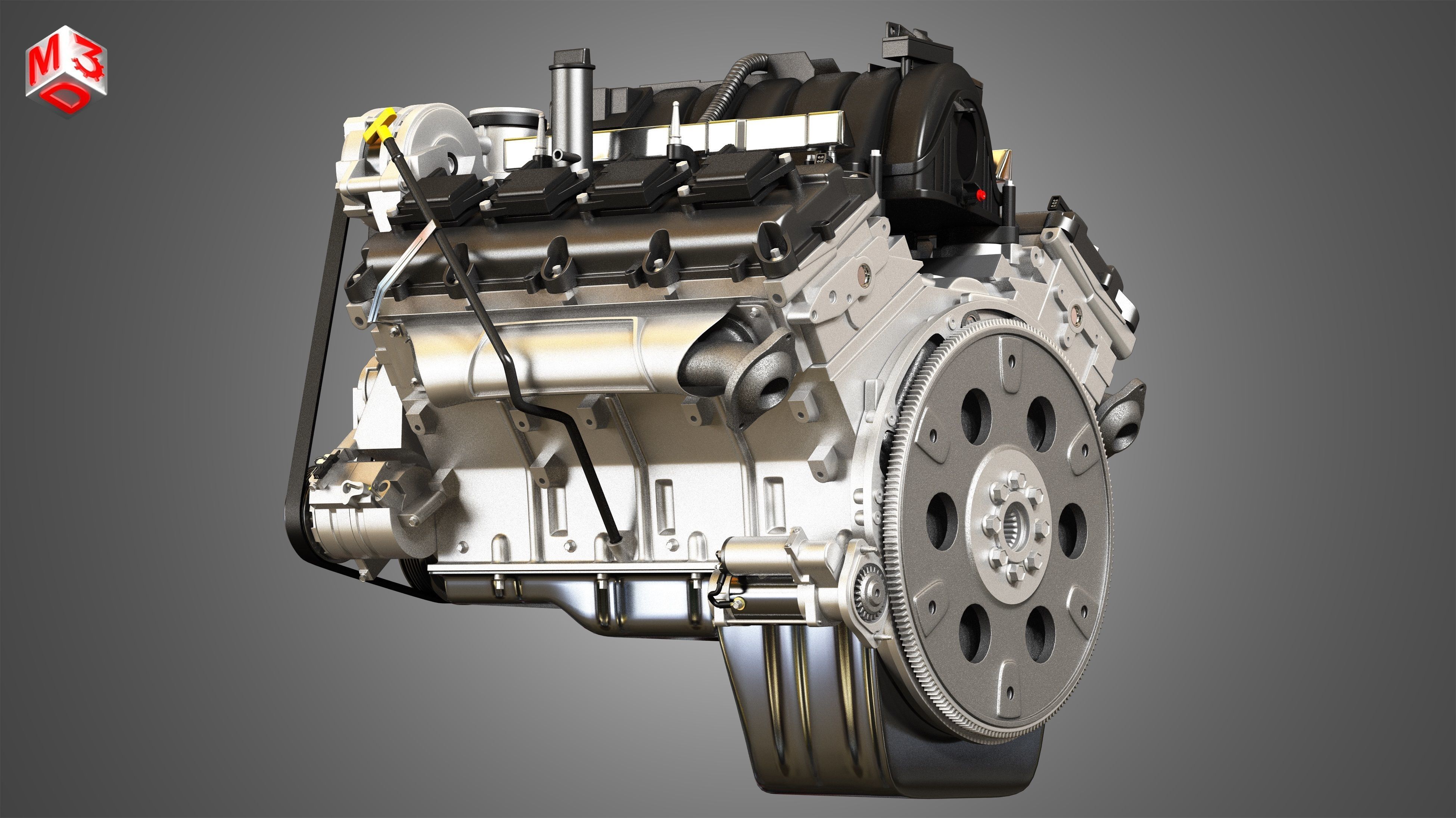 1500 Ram Engine - V8 Pickup Truck Engine  3D model_10