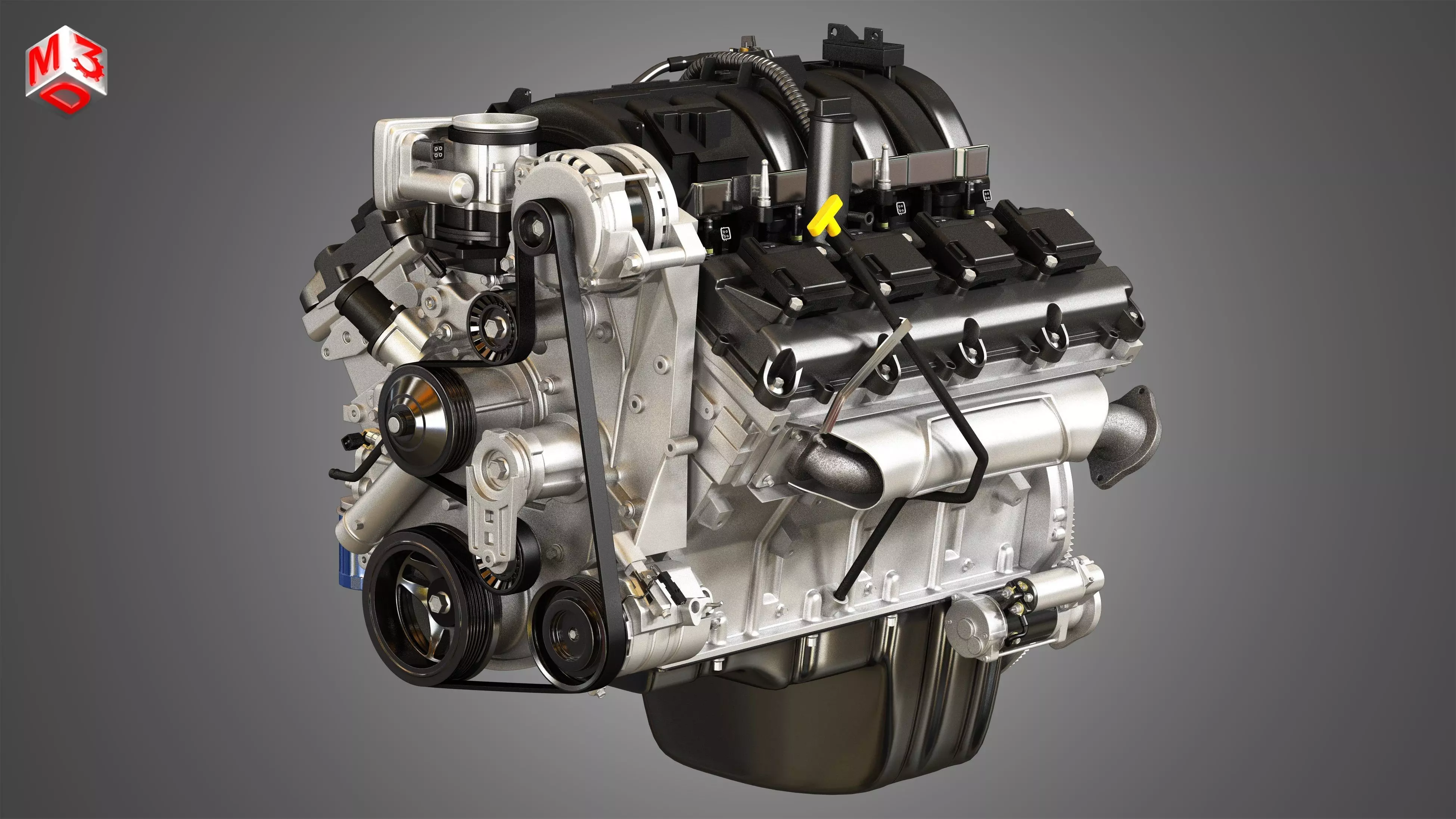 1500 Ram Engine - V8 Pickup Truck Engine  3D model_0
