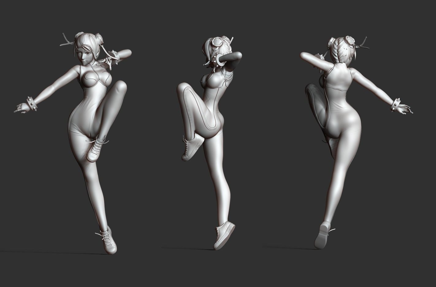 Chun-Li - fanart 3D print model_4