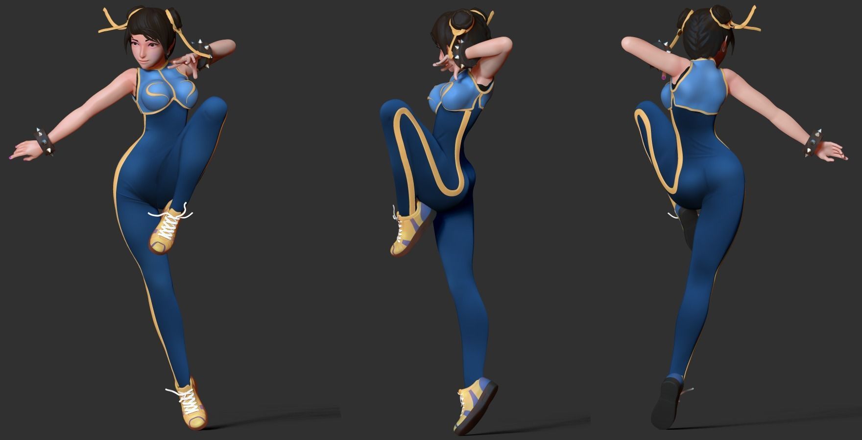 Chun-Li - fanart 3D print model_3