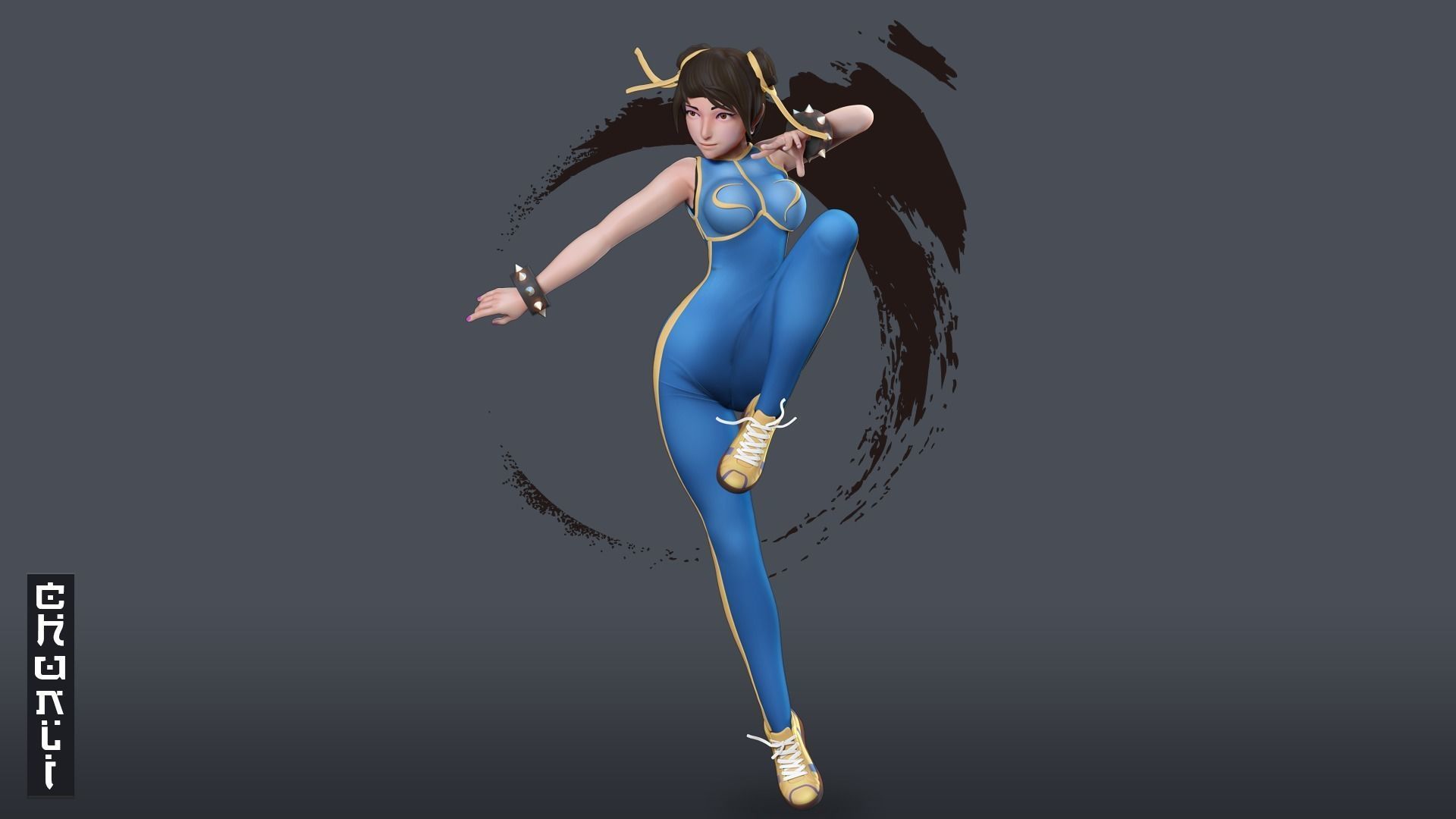 Chun-Li - fanart 3D print model_2